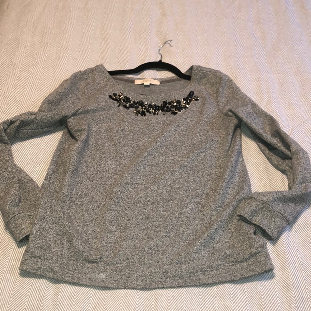 Beaded loft sweatshirt
